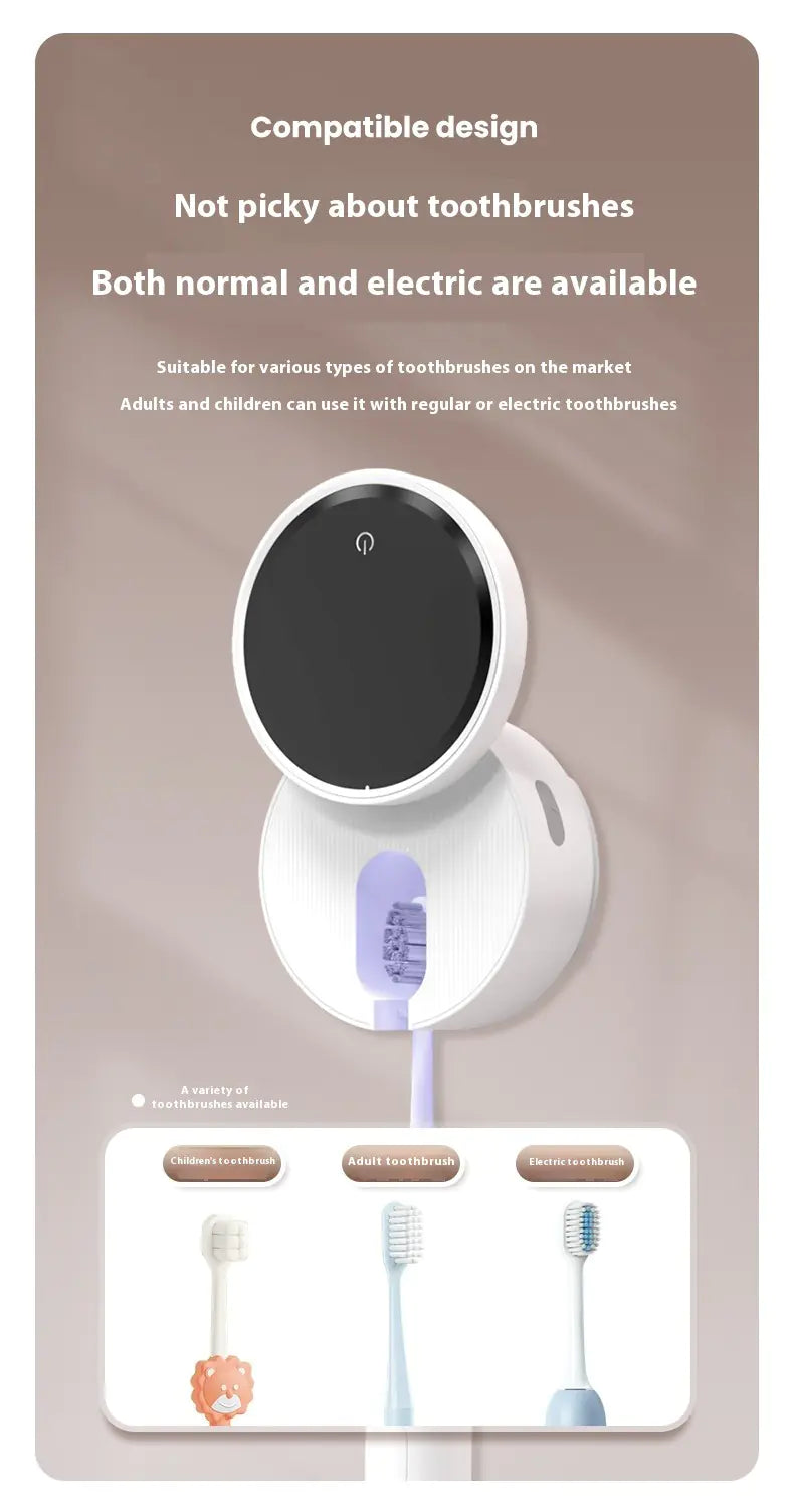 Round Smart Toothbrush Sterilizer