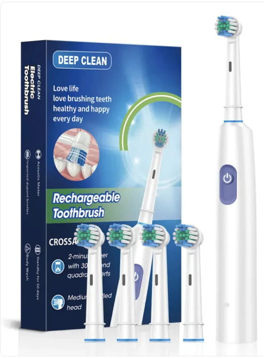 Rotating Round Head Electric Toothbrush